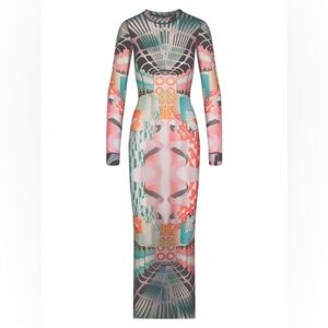 SKIMS Multicolor Patterned Midi Dress